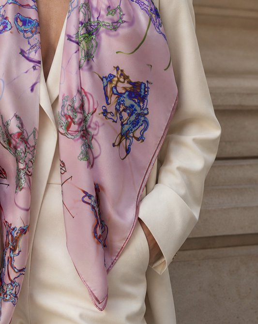 Zodiac Silk Scarf