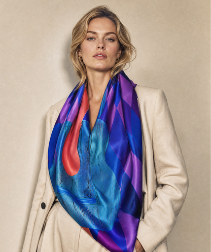 Blue Guitar – Silk Scarf