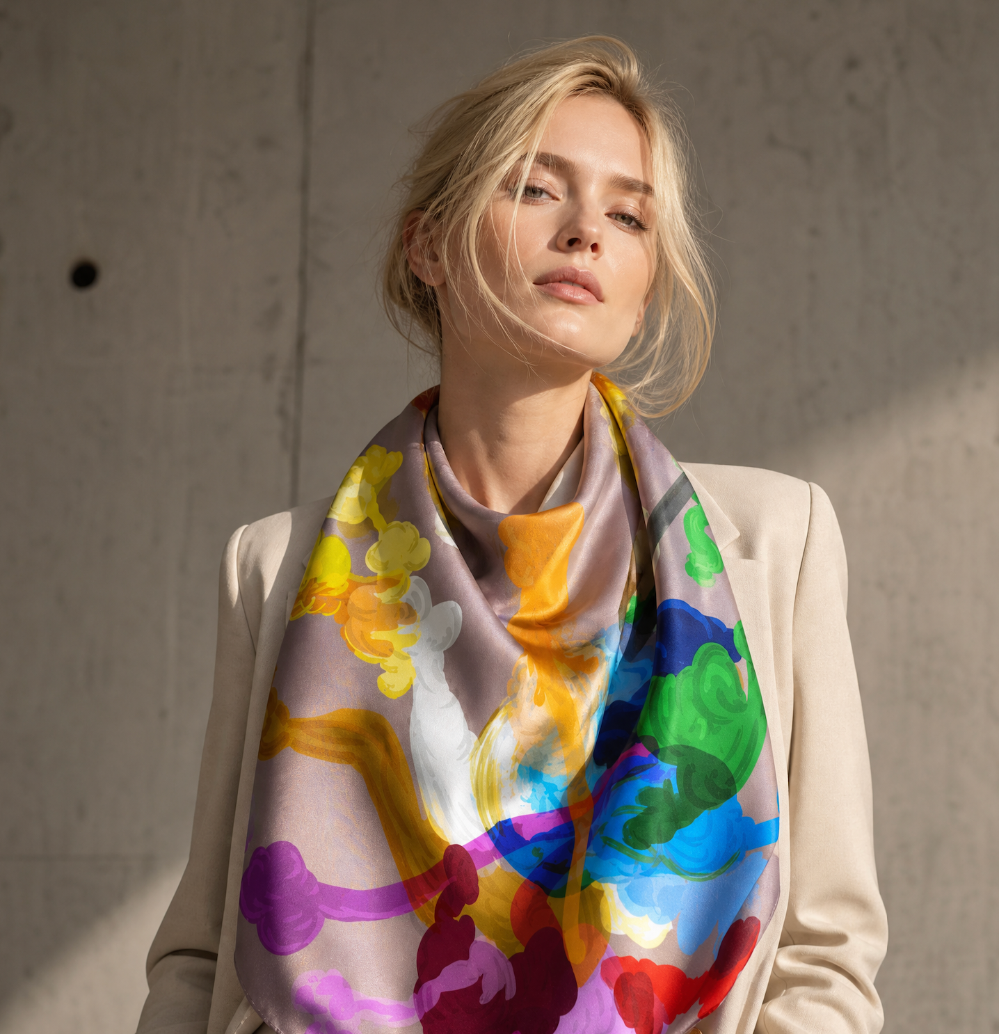 Artist's Palette – Silk Scarf