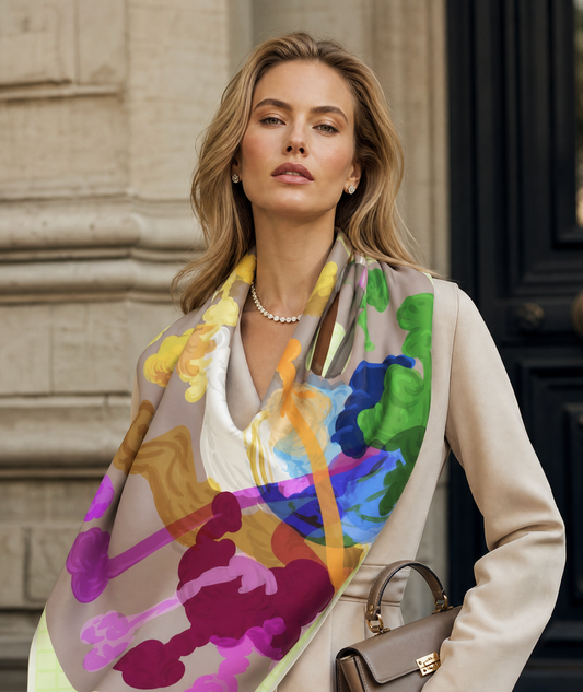 Artist's Palette – Silk Scarf