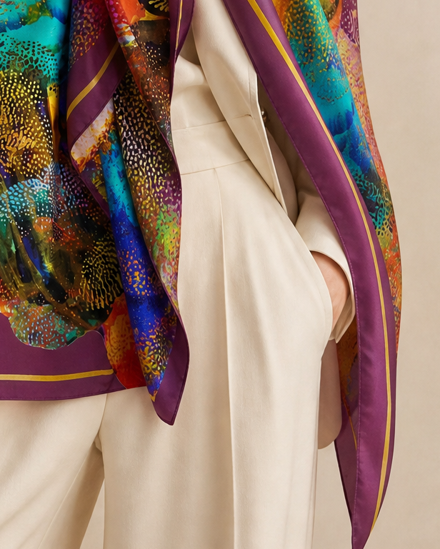 Vesuvius Silk Scarf