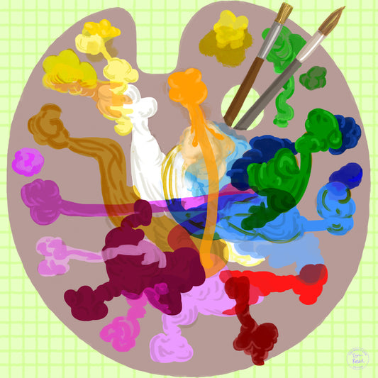 Artist's Palette – Silk Scarf