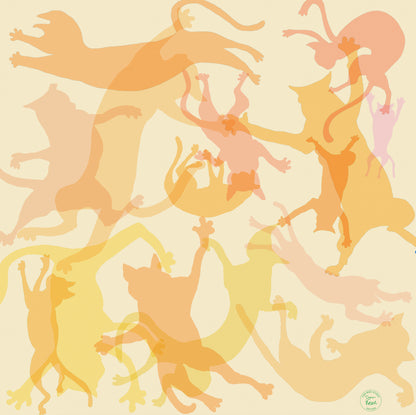 Cats in Space – Silk Scarf