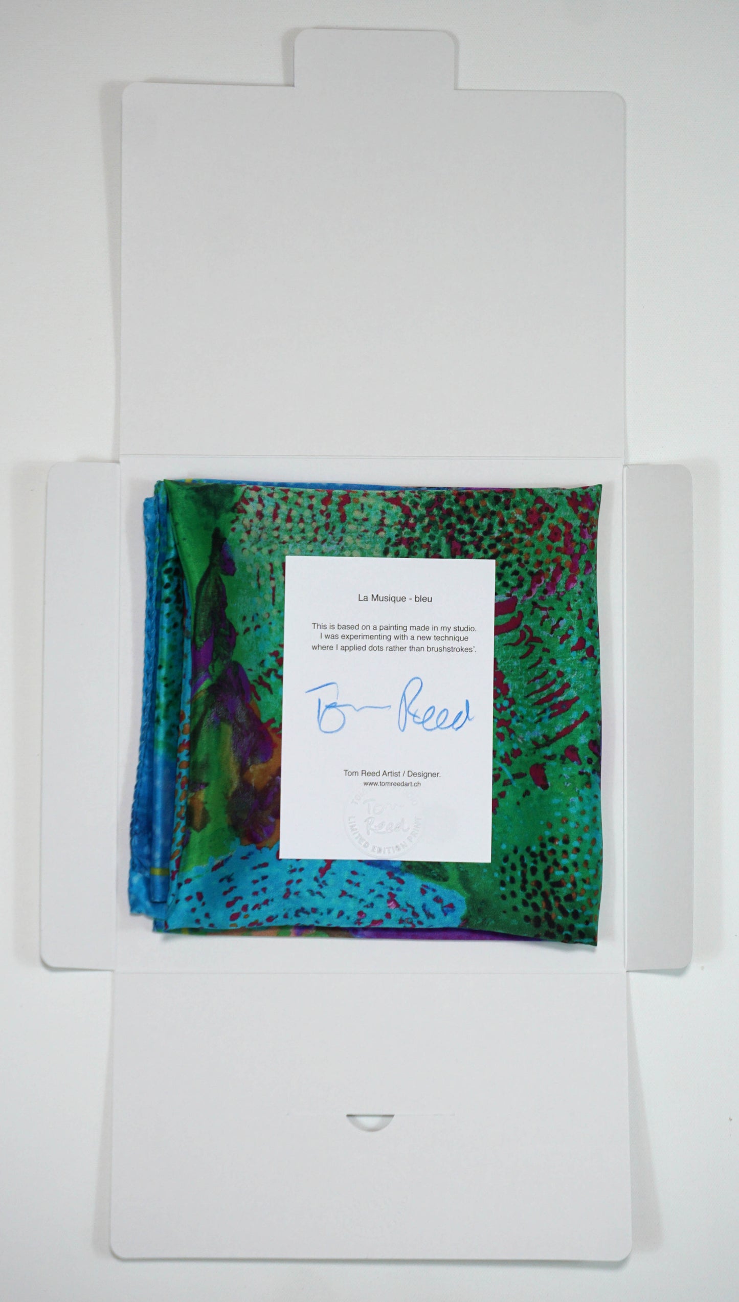 La Musique | Blue – Silk Scarf