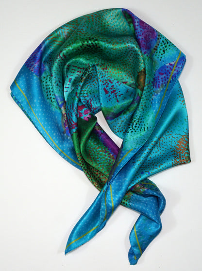 La Musique | Blue – Silk Scarf
