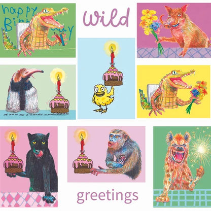 Wild Greetings post cards - the complete set