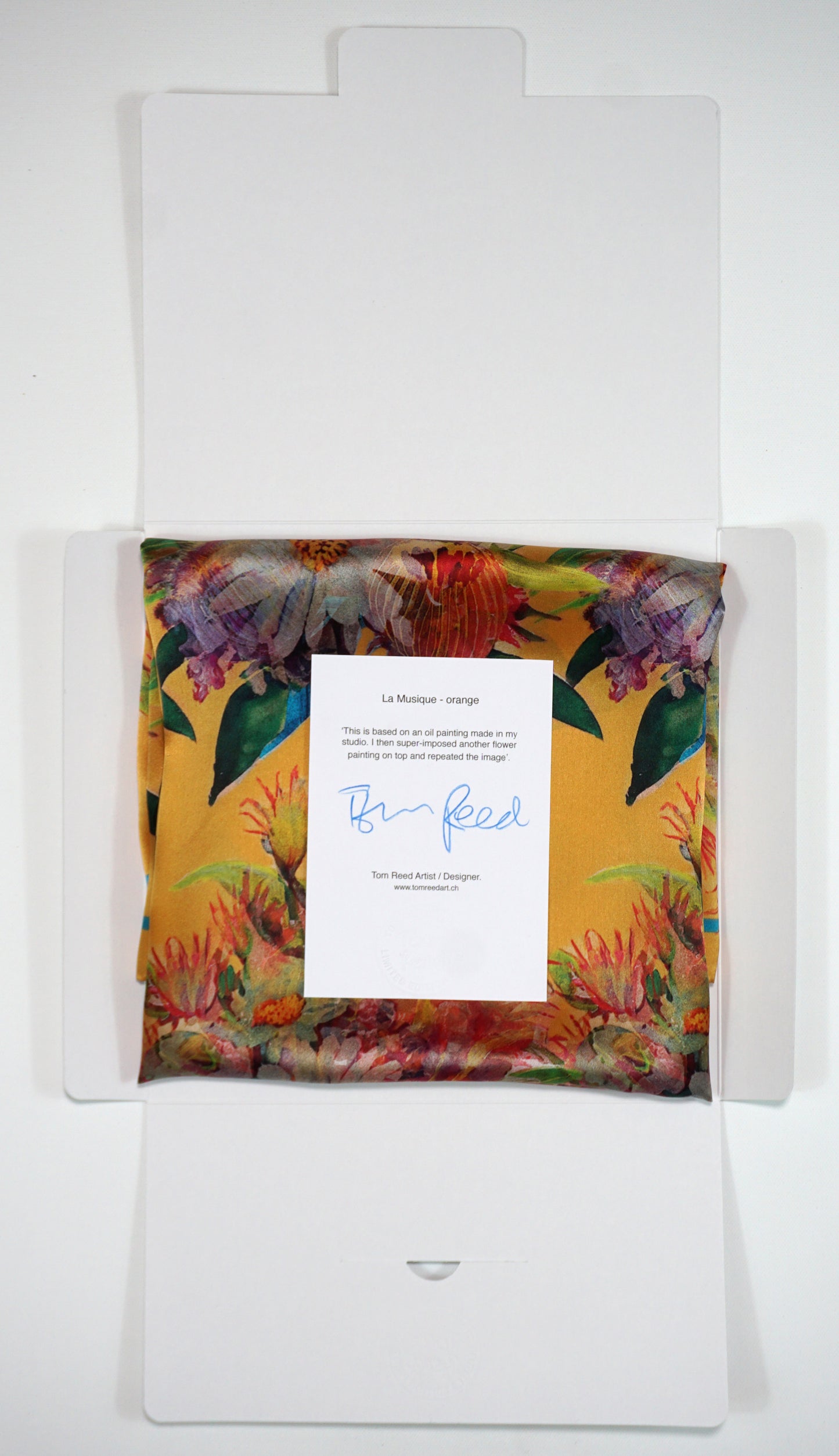 La Musique | Orange – Silk Scarf