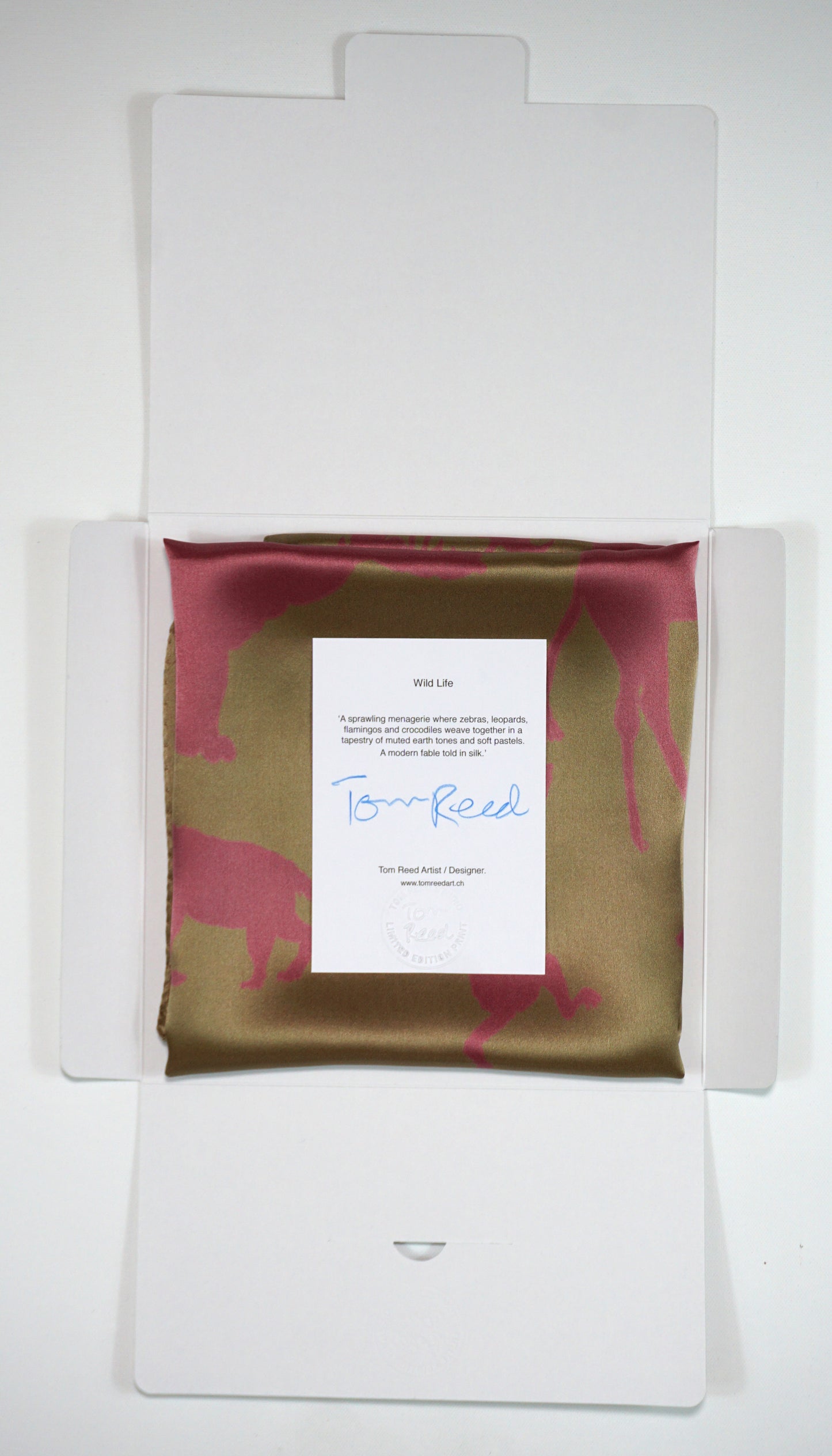 Dogs in Space Silk Scarf - Gold